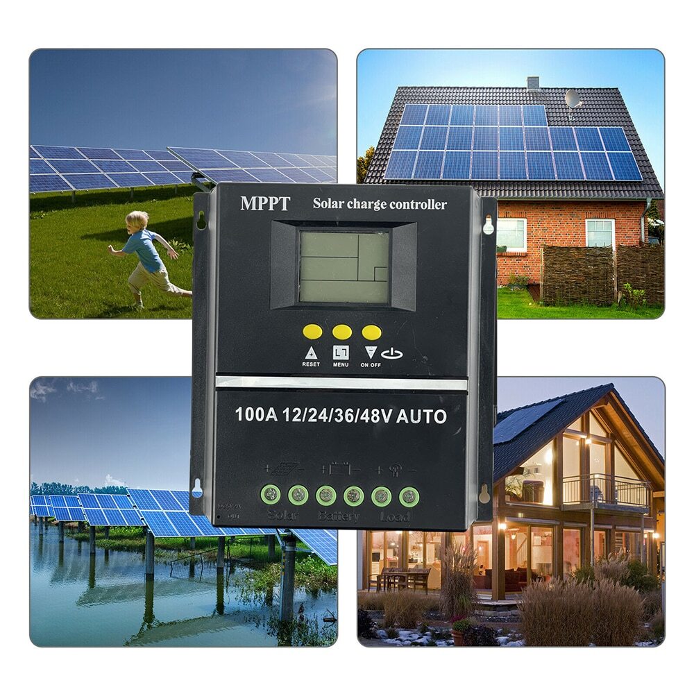 MPPT/PWM Solar Charge Controller Auto Controller Tools Solar PV Battery Charger