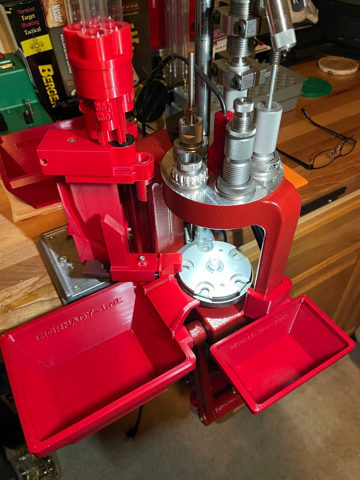 Large Cartridge Trays and Press Light for Hornady LnL Lock n Load AP Press