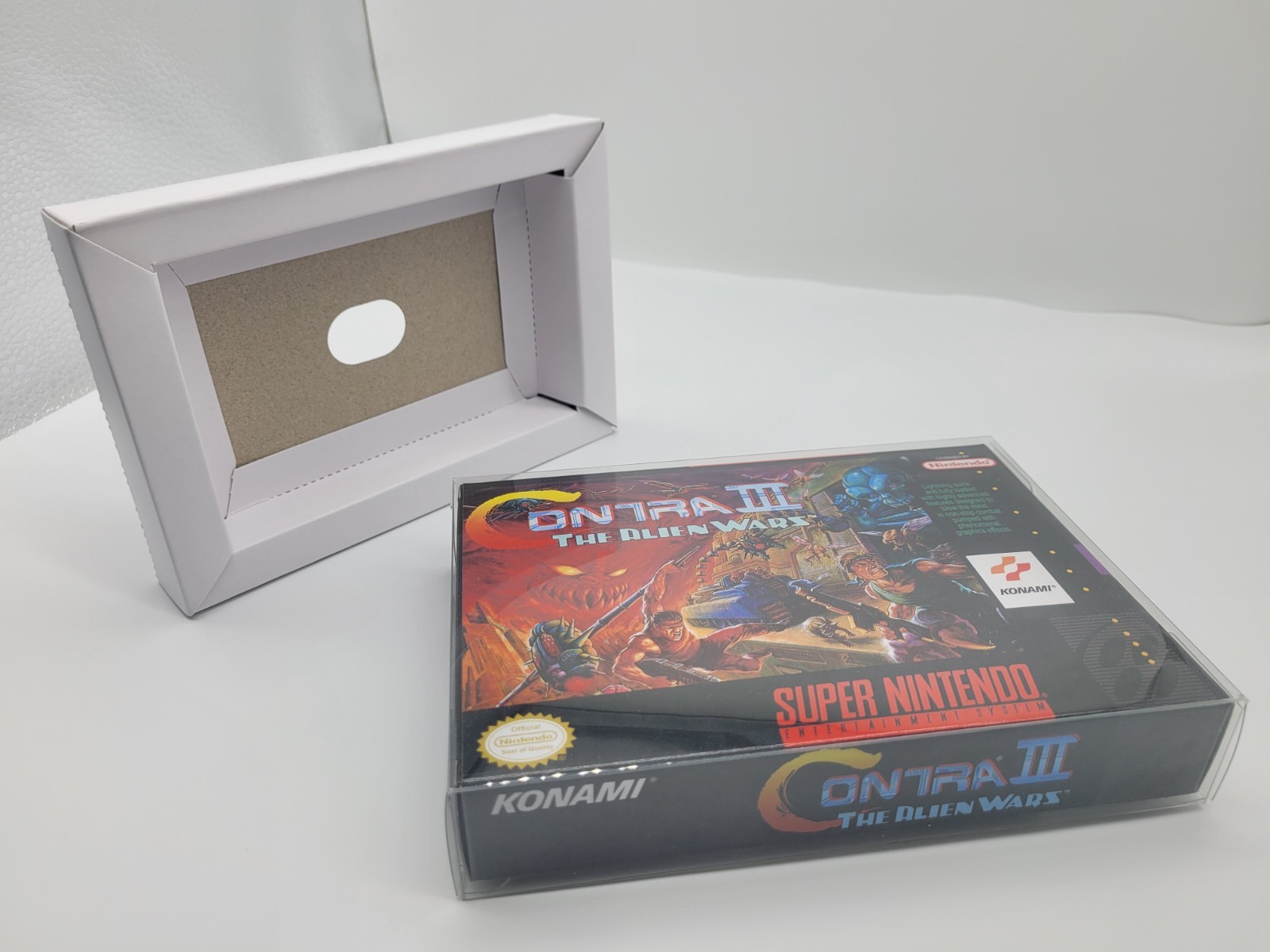 Contra III 3: The Alien Wars Box Only Super (SNES) REPLACEMENT BOX + INSERTS