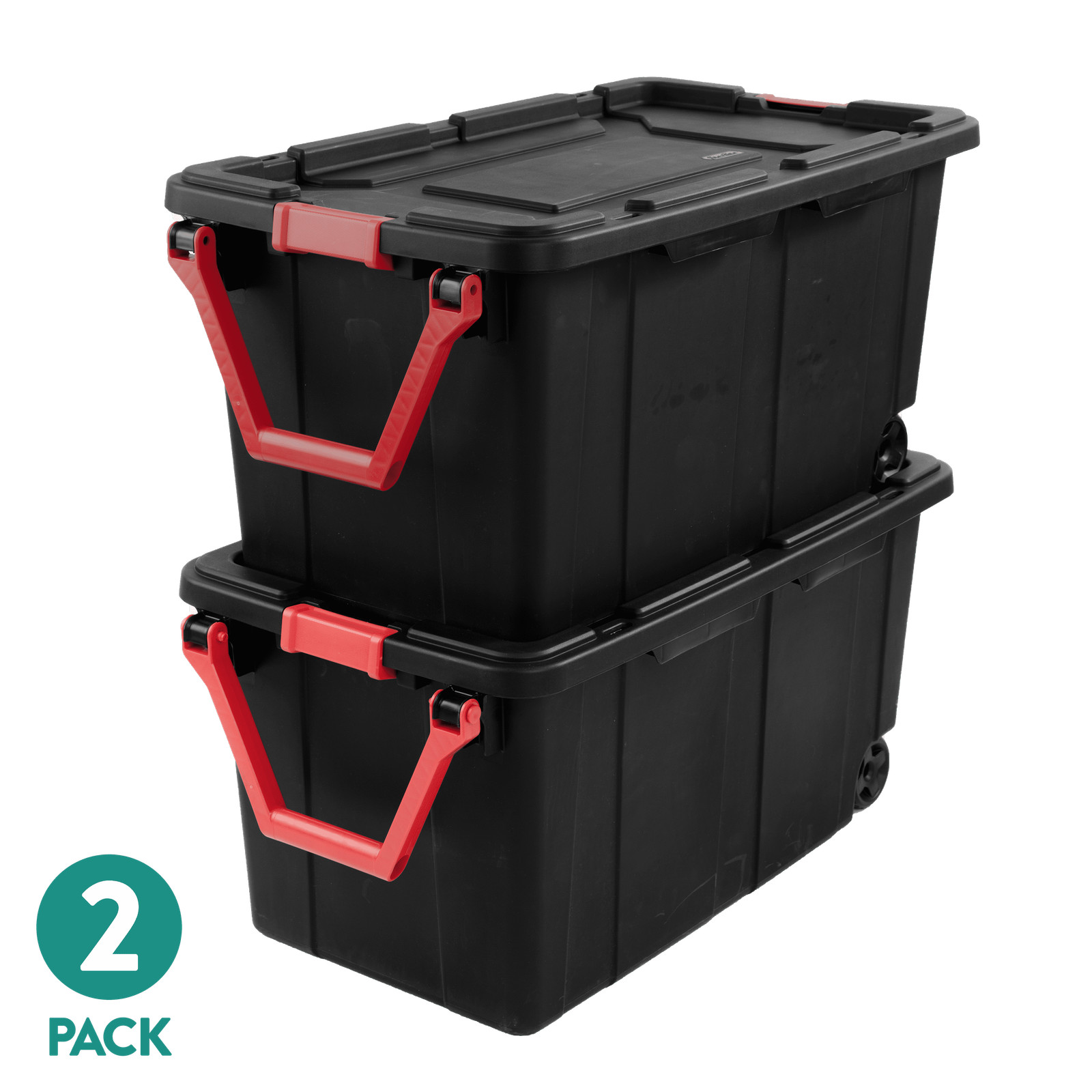 Extra Large Storage Bin 40 Gallon Wheeled Plastic Storage Container W/ Handle