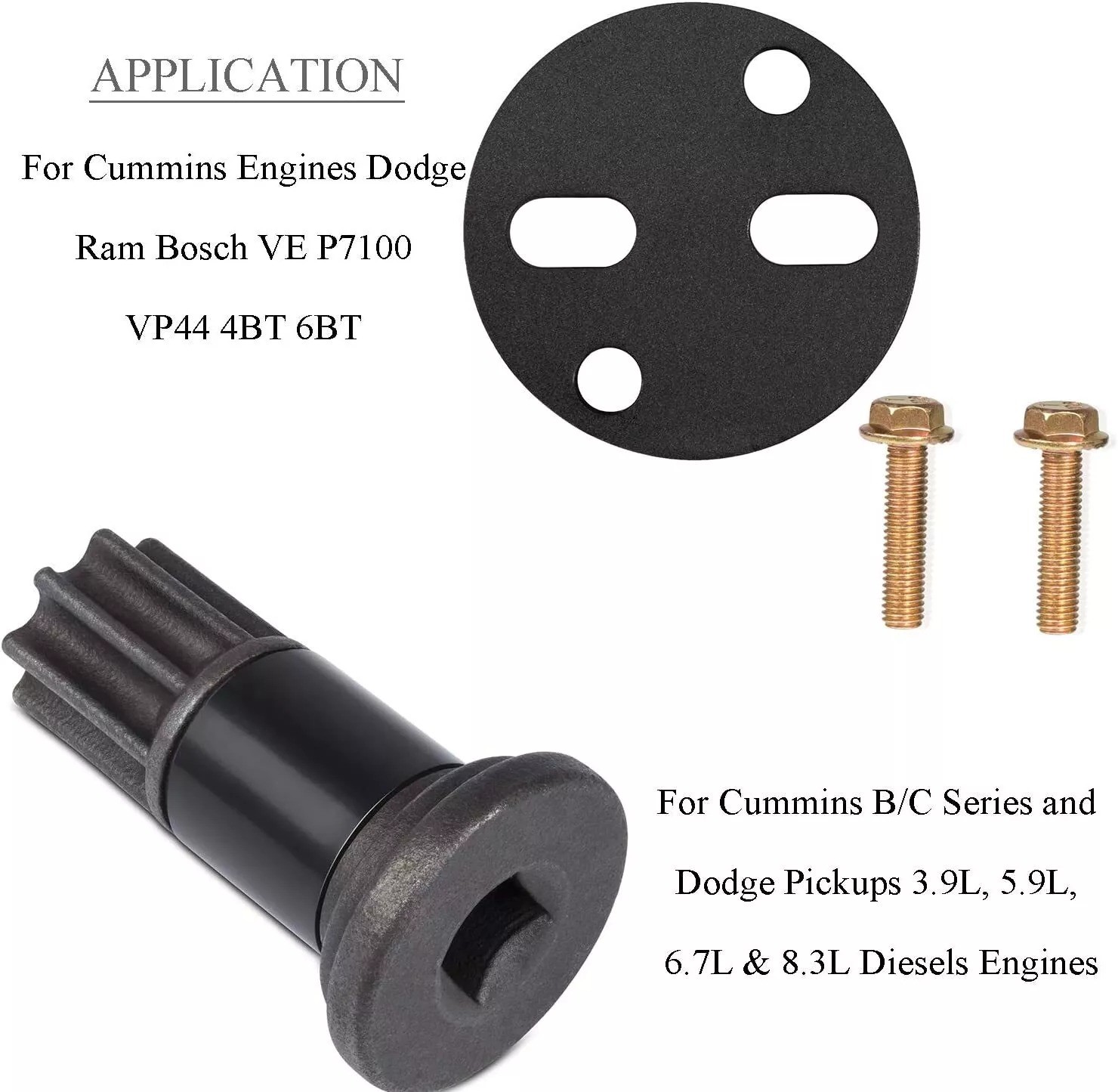 Injection Pump Gear Puller + Engine Barring Rotating Tool For Dodge Ram Cummins