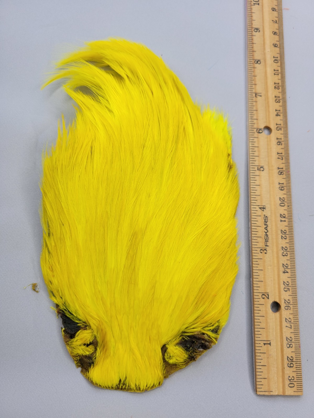 Lot 120,  Top Quality  YELLOW  India Rooster Streamer Neck Cape Feathers