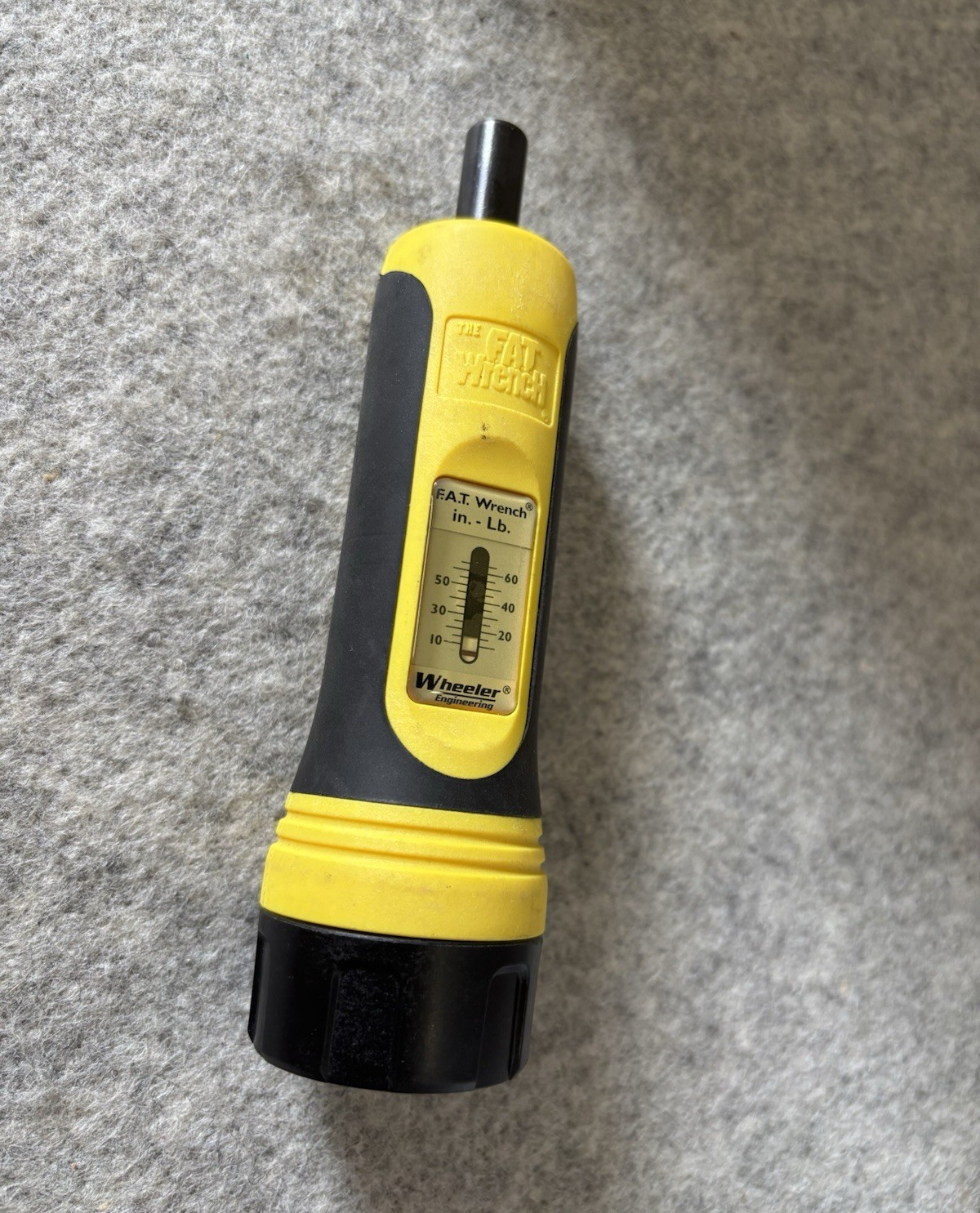 Wheeler F.A.T. Wrench Click Torque Wrench 1/4in Drive Adjustable Yellow/Black