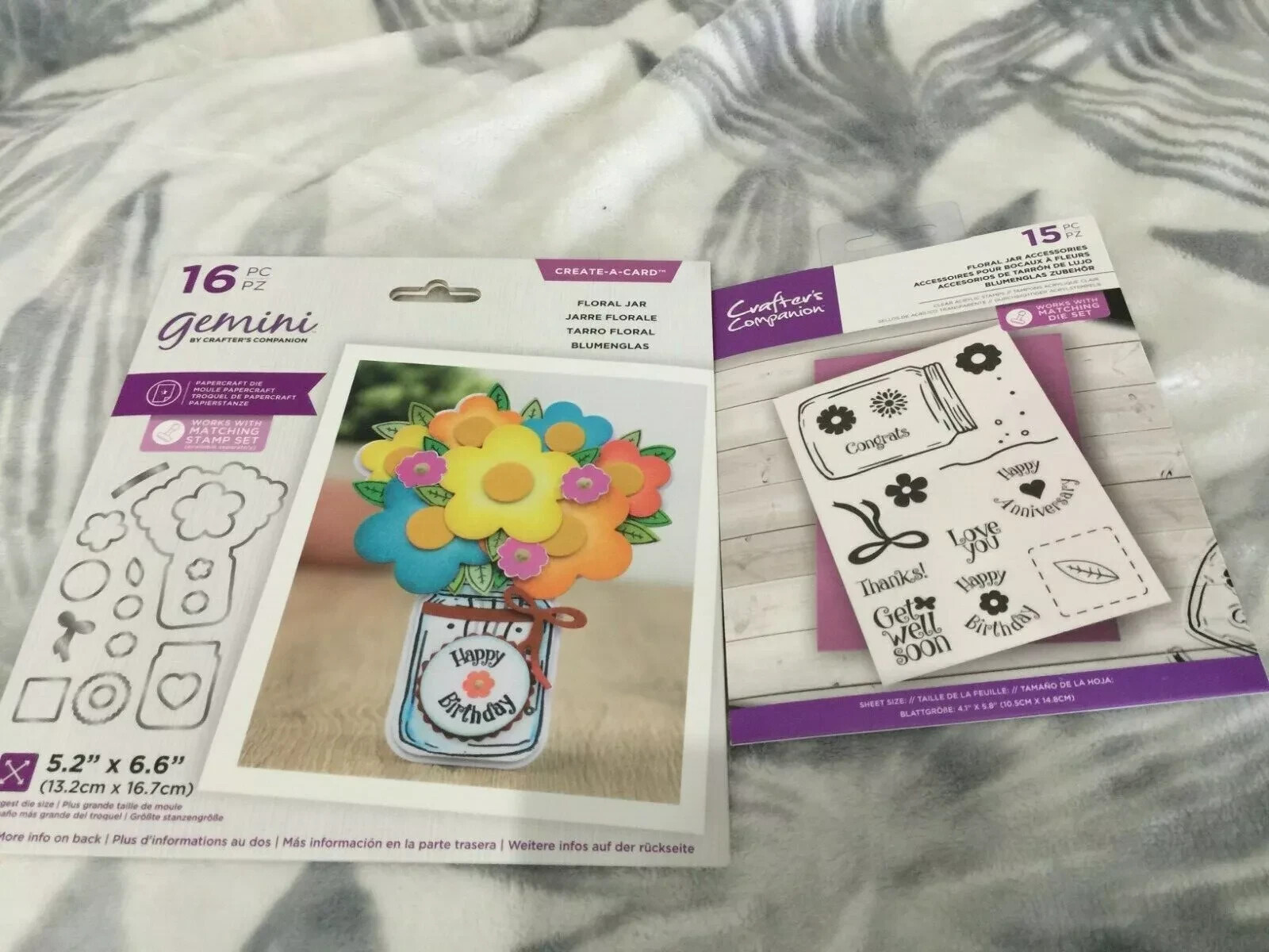 Gemini Stamp & Die Shaped card base for her Crafters Companion