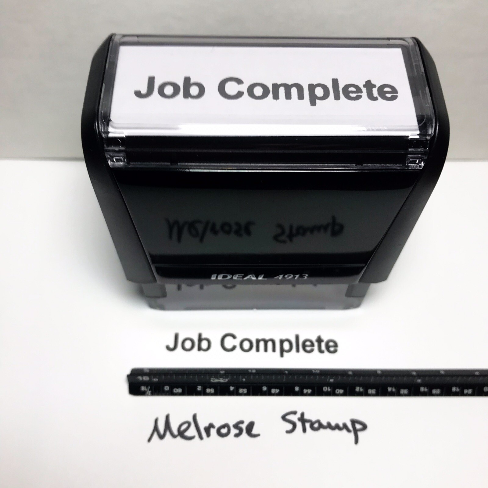 Job Complete Rubber Stamp Black Ink Ideal 4913