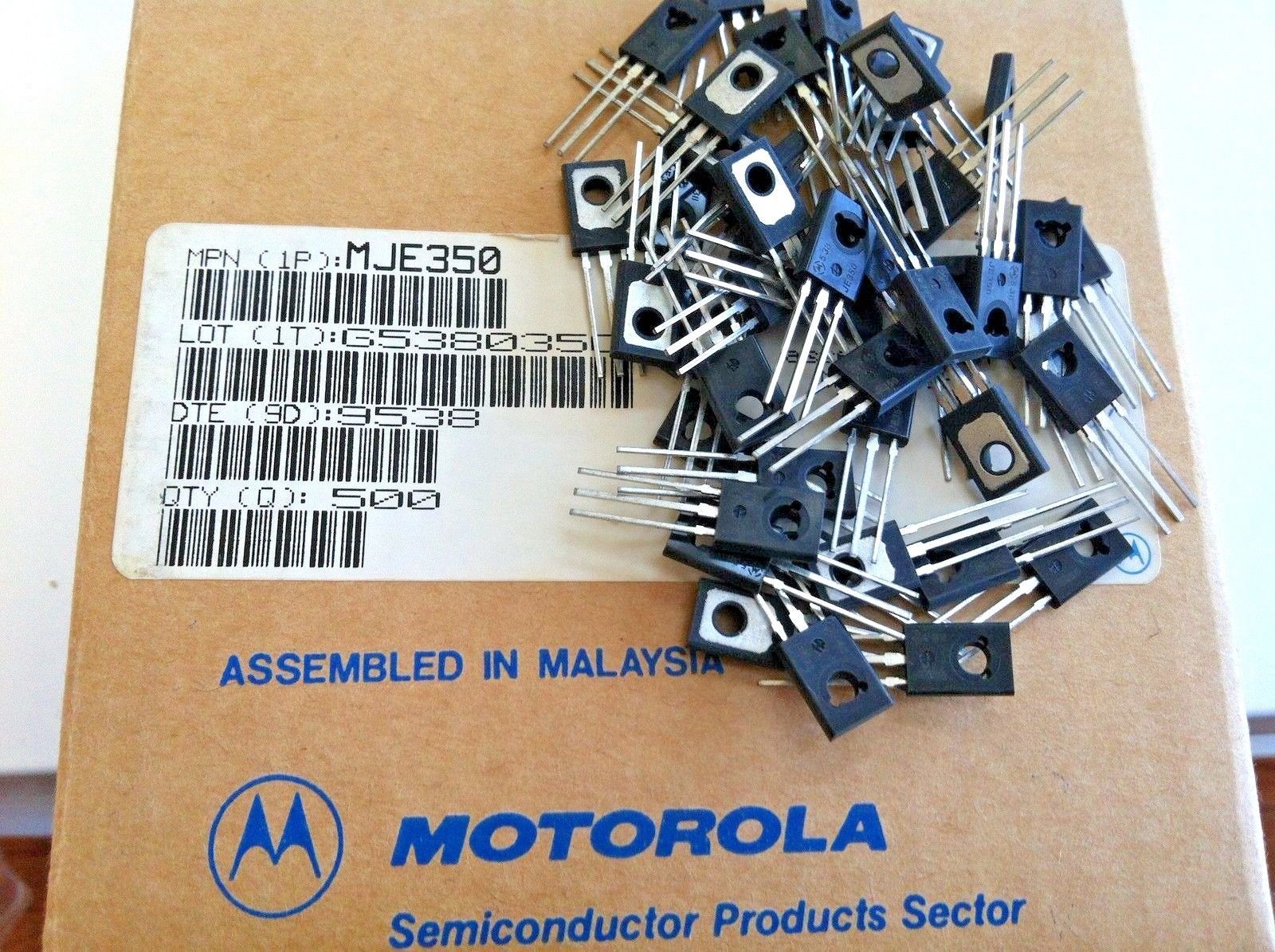 5 Pairs | MJE350 + MJE340 Power PNP  Transistor New Original MOTOROLA +ST
