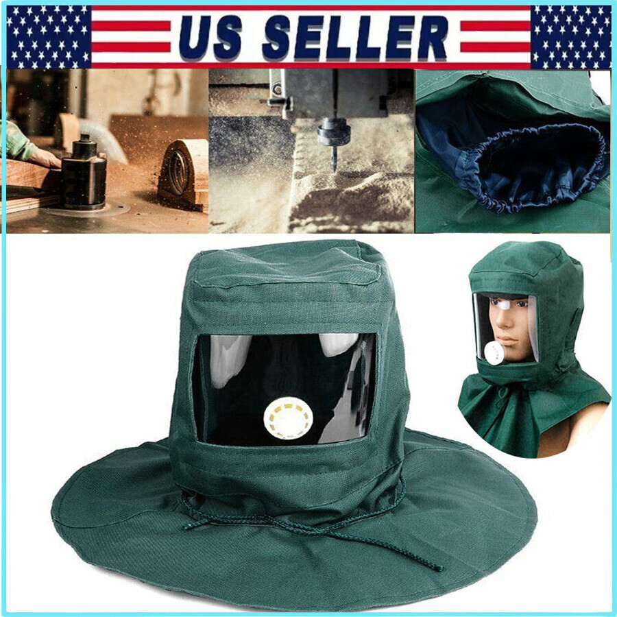Sand Blasting Hood Cap Anti Wind Sandblaster Tools Dust Protective Face Shield
