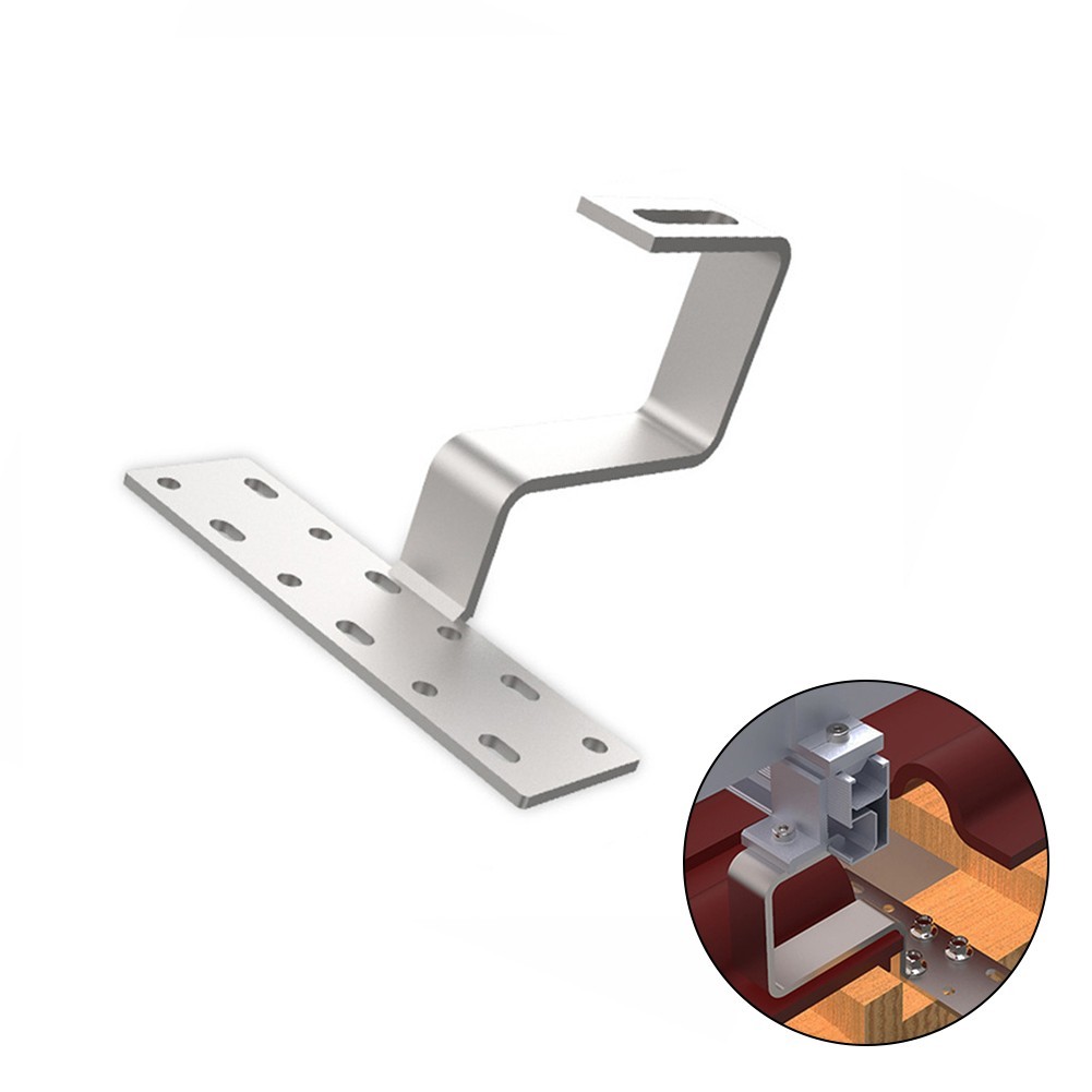 Solar Panel Bracket Roof Hook Side Mounting Accessories Stainless Steel