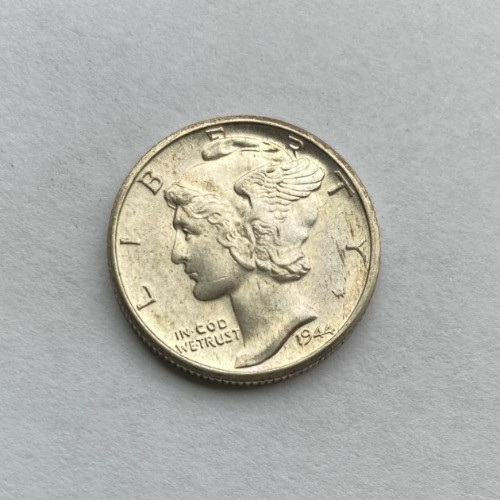 1944-d . Mercury Dime BU/ MS