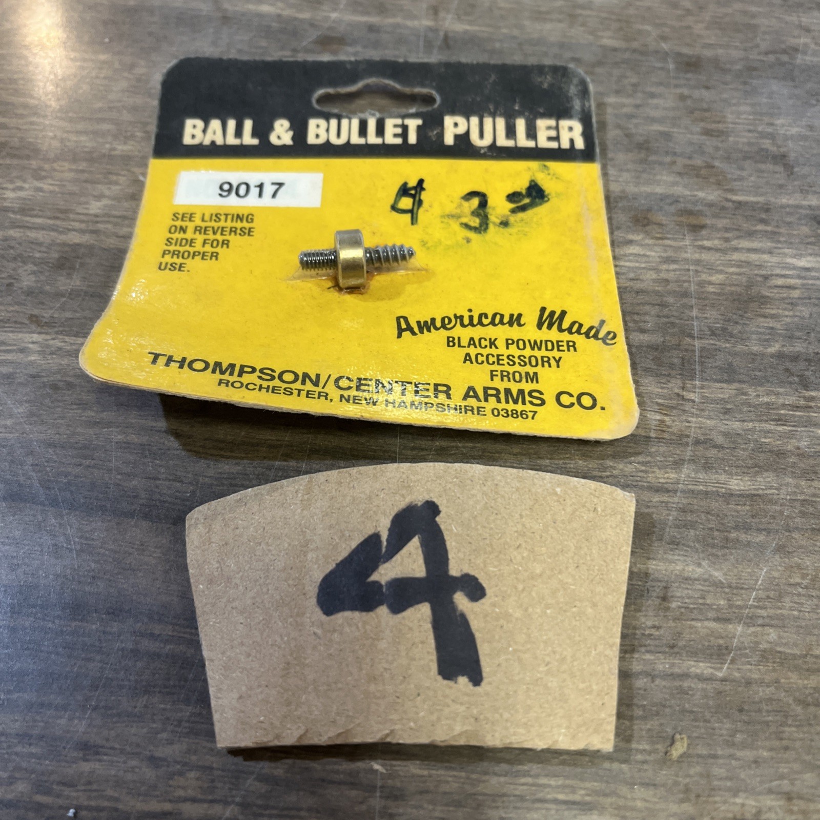 NEW NOS Thompson Center Arms  No 9017  Ball & Bullet Puller  .45 Cal 8X32