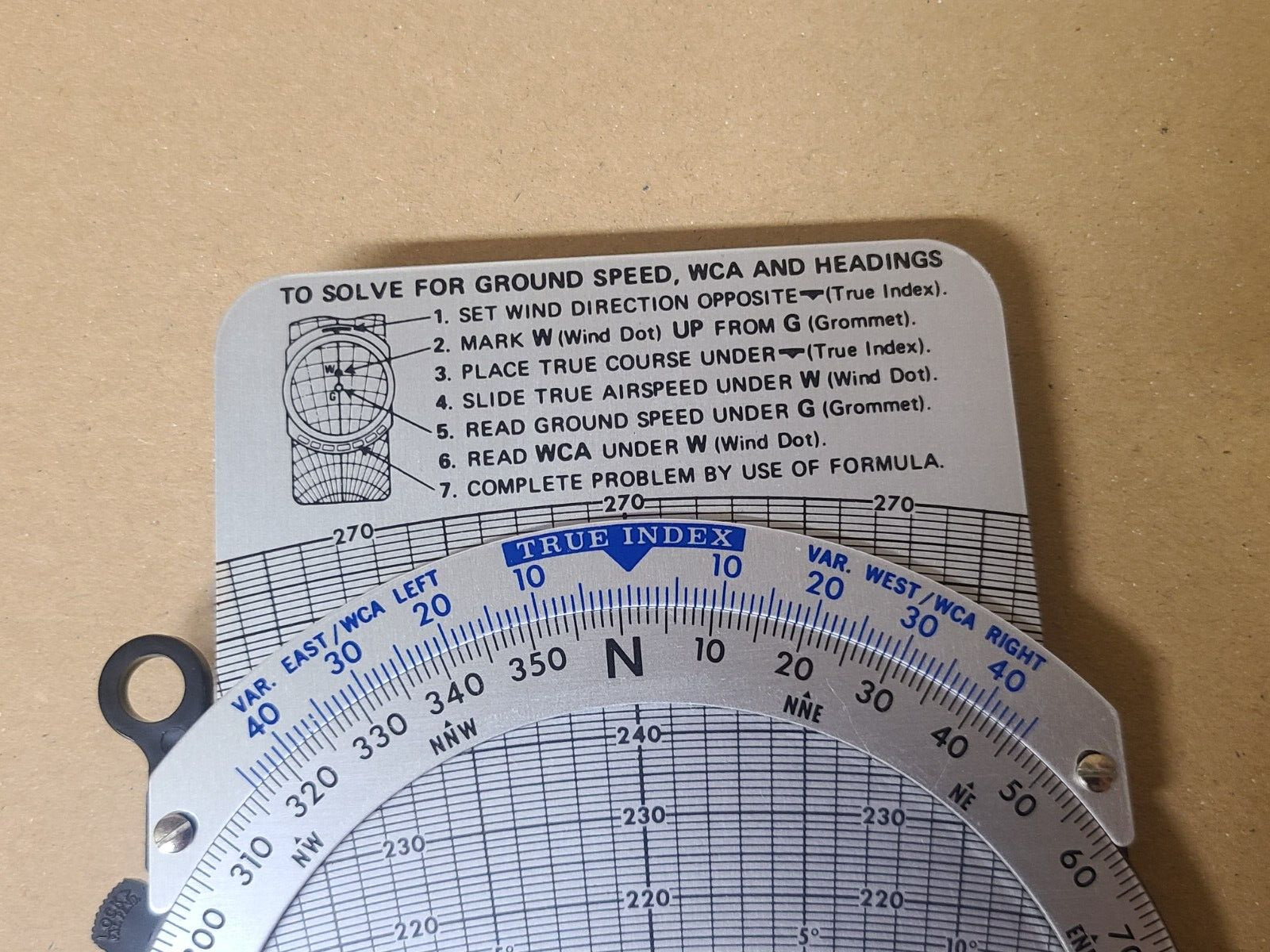 Vintage APR E6-B Flight Computer Complete Instruction Manual
