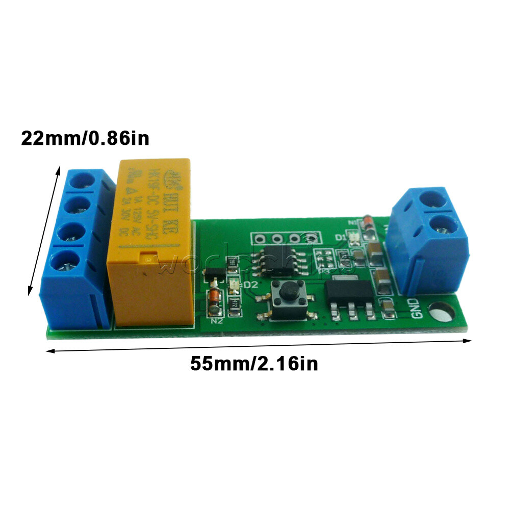 DC 5V/6V/9V/12V Motor Reversible Controller Time adjustable Delay Relay Switch