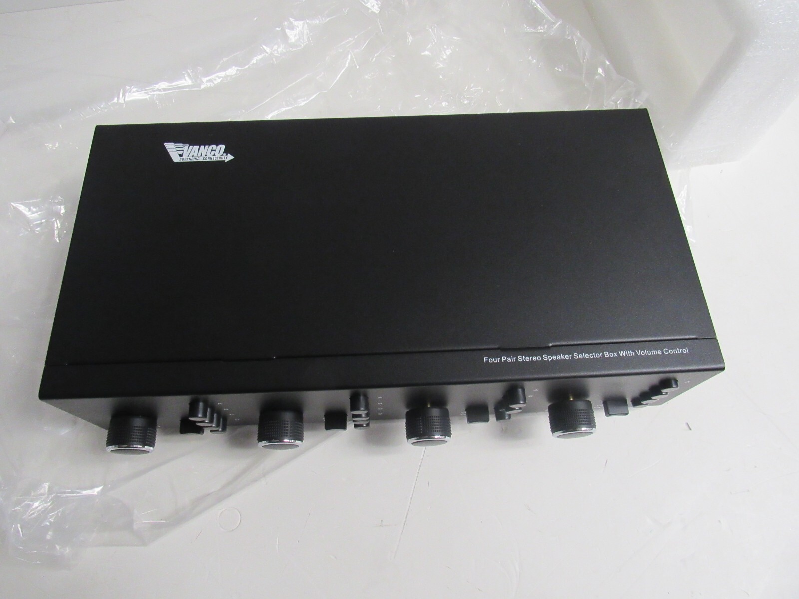 VANCO SS4V four pair Stereo Speaker Selector New In Open Box