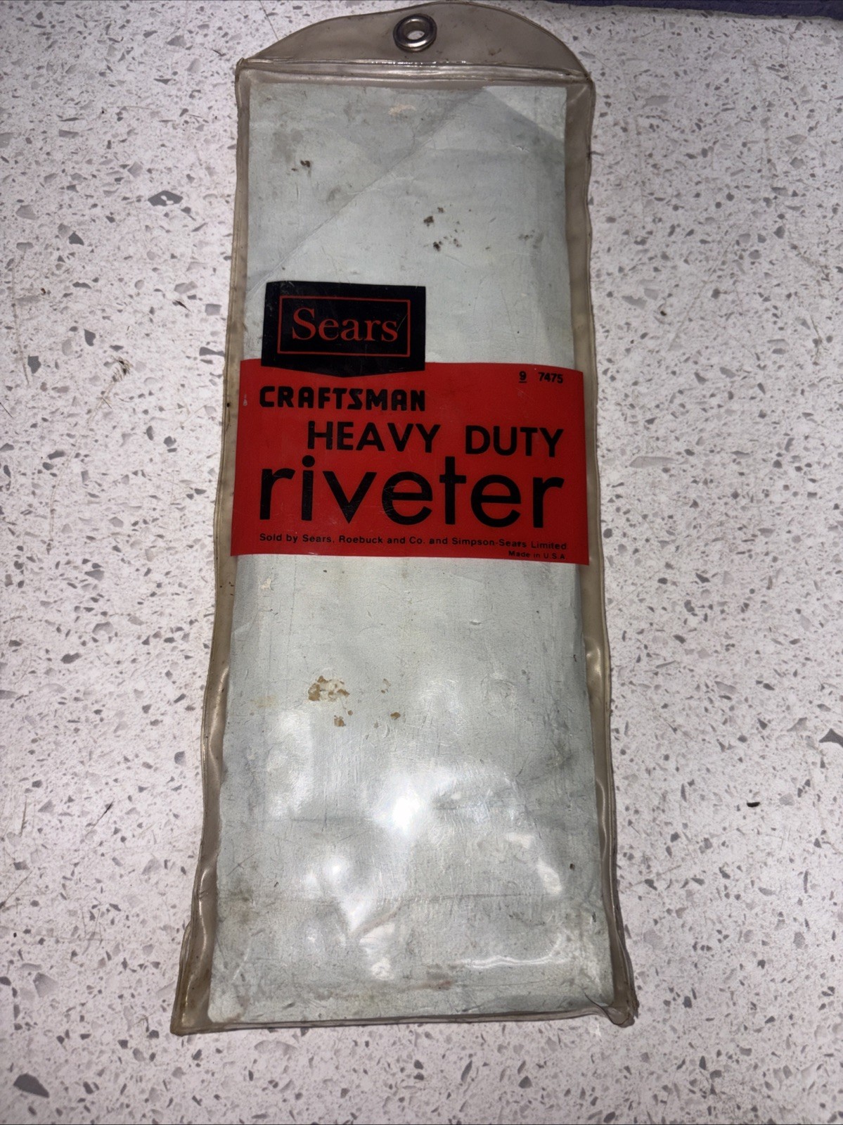 BAG ONLY!! Craftsman Sears Heavy Duty Rivete Vintage Hand Rivet Tool 97475