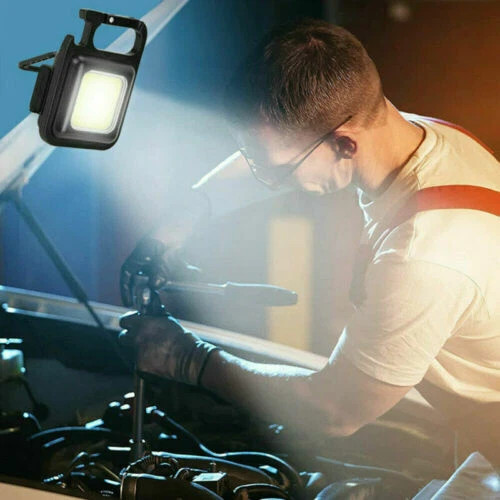 800 Lumens Mini COB Flashlights Bright Rechargeable Keychain Small Flashlight