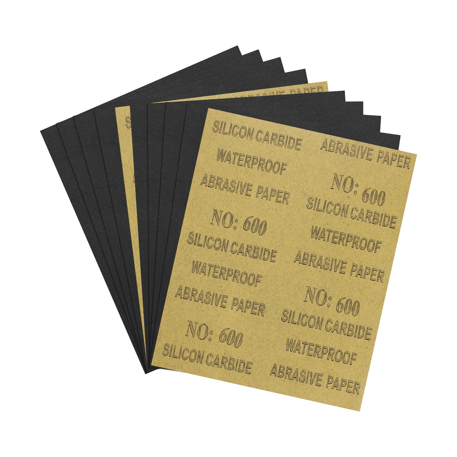 10pcs Sand Papers - [9 x 11 Inch x 600 Grits] Sandpaper Sheets