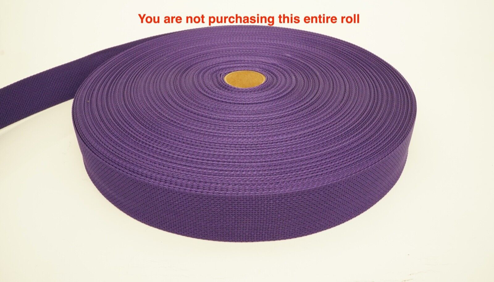 Lot of 10 Yards 2" Dark Purple Polyester Webbing Per Yard .05" Thick ShpsFREE