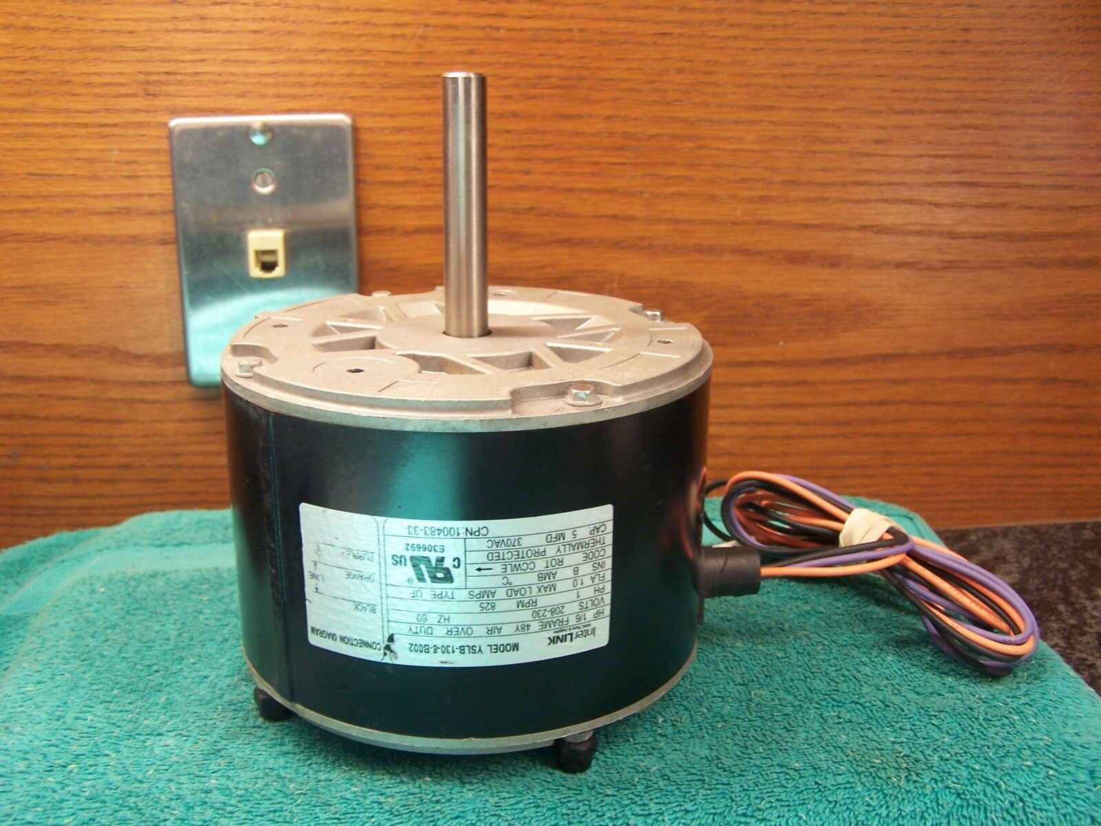Lennox Ducane Armstrong 100483-33 OEM condenser Fan Motor 1/6 HP 825RPM 92W51