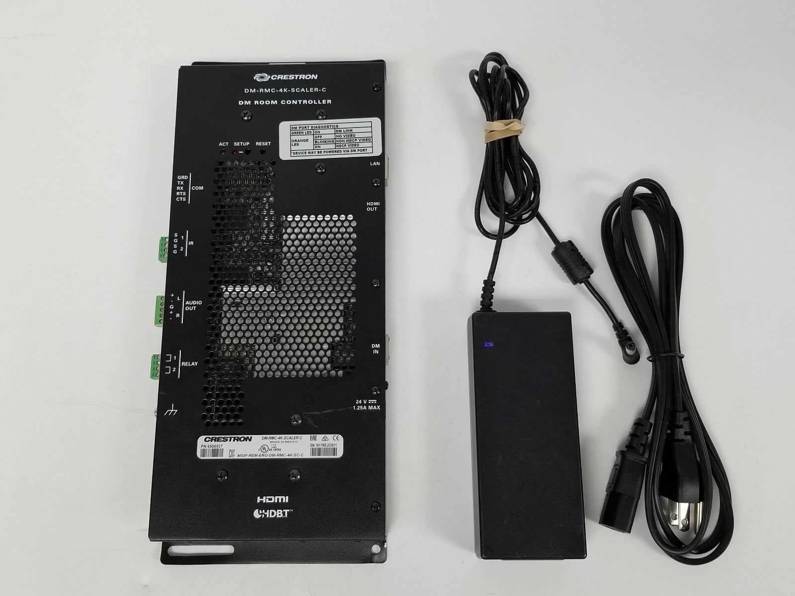 Crestron 4K DigitalMedia Receiver RM Controller DM-RMC-4K-SCALER w/Power Adapter
