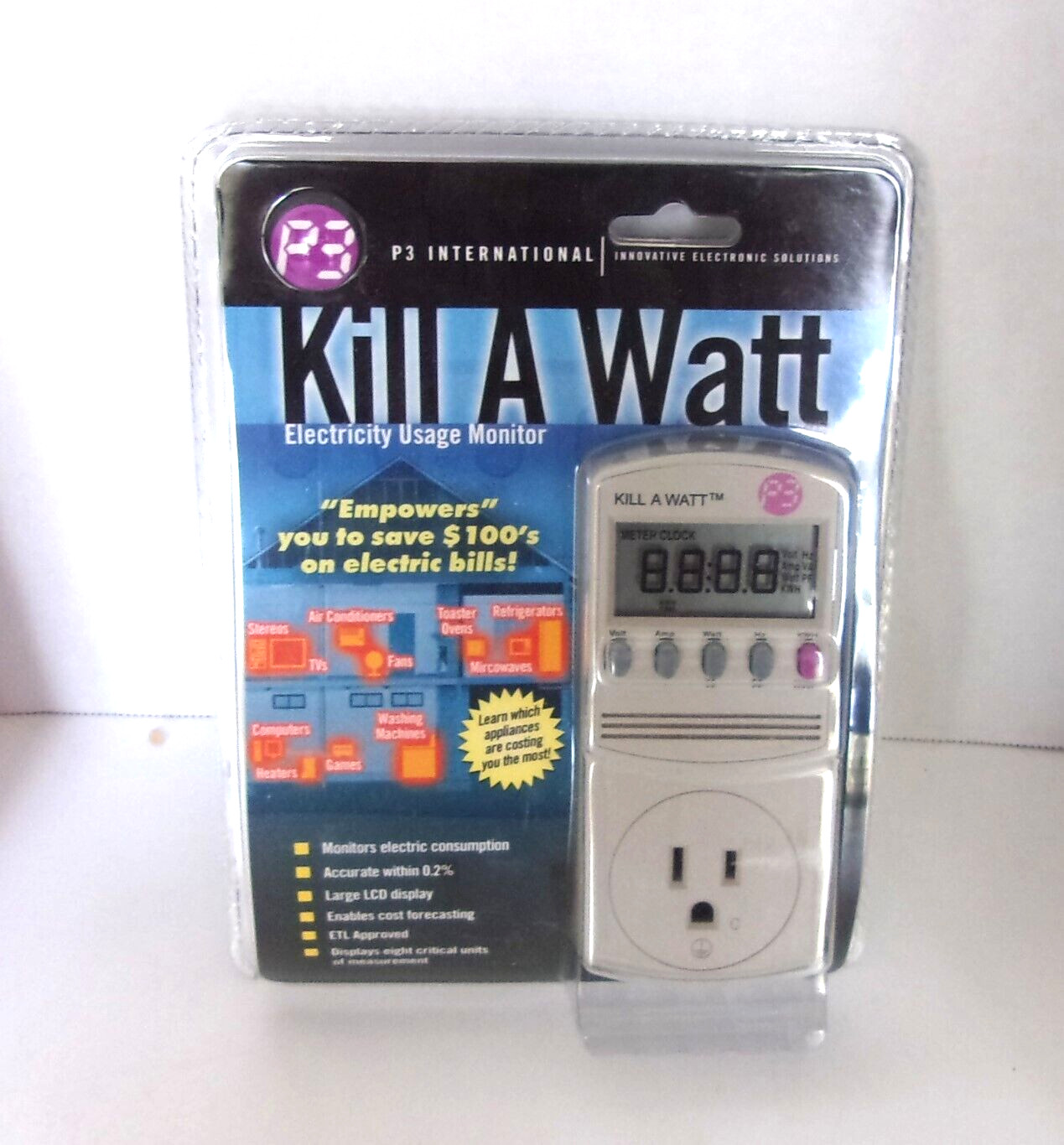P3 International Kill-A-Watt Electricity Usage Monitor #P4400 NEW Sealed
