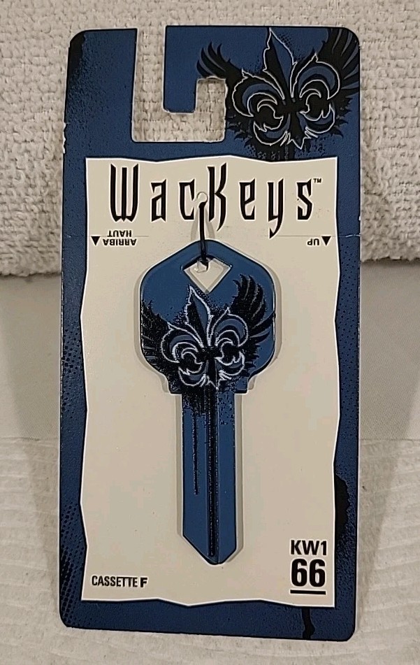 WACKEYS KW1 66 Blue Wings 87391 Kwikset Cassette F Key Blank