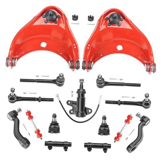 RWD Front End Suspension Kit for Chevy GMC C1500, C2500, Tahoe, Yukon, 15pc Red