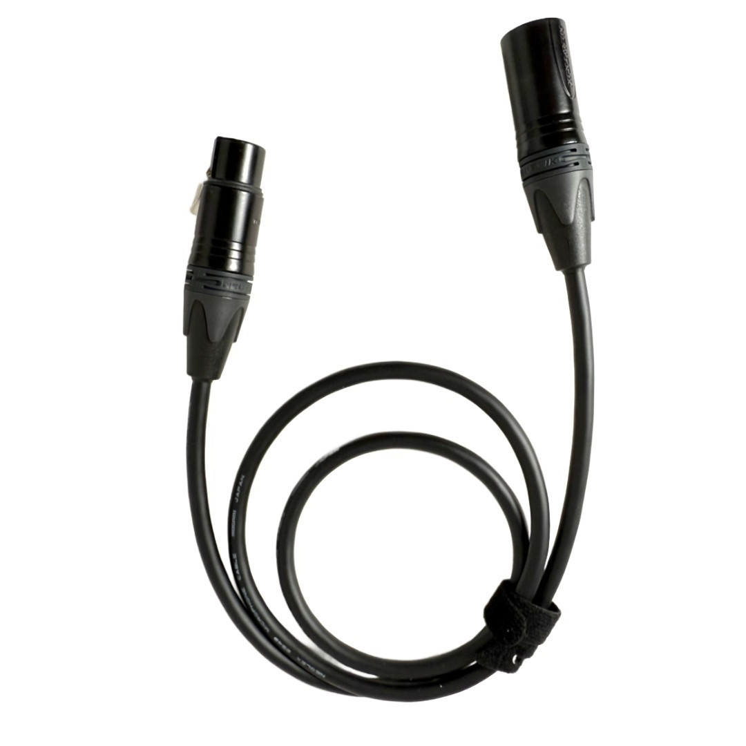 1.5 FT MOGAMI 2534 MIC CABLE NEUTRIK GOLD XLR CONNECTORS - CUSTOM BUILT