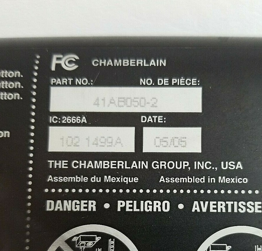 Liftmaster Chamberlain 41AB050-2C Circuit Board Purple Learn Button BOARD ONLY!