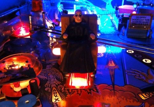 Addams Family Pinball Chair Kickout Hole Light Mod RED