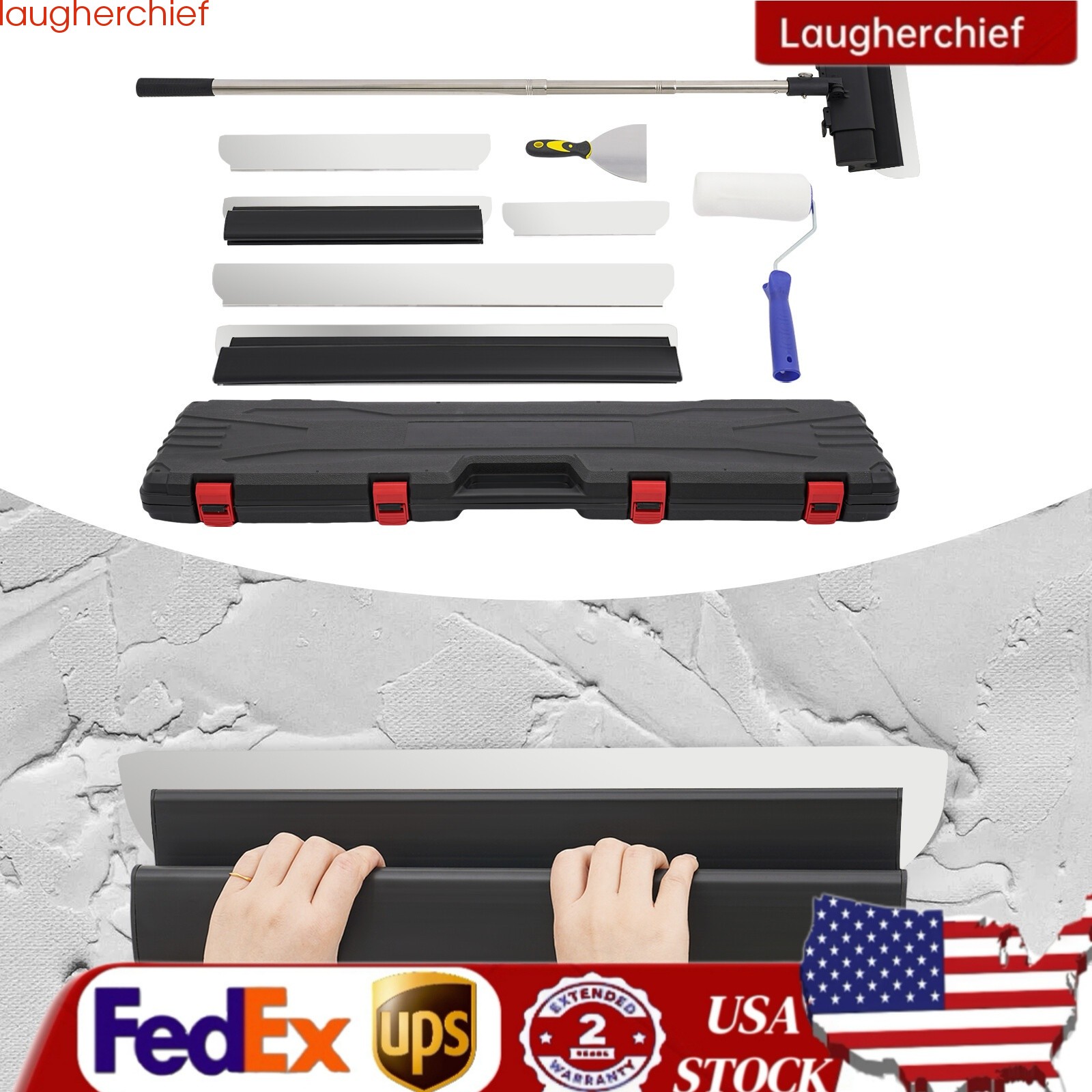 Drywall Tools Skimming Blade with Extension Handle Drywall Skimming Tools