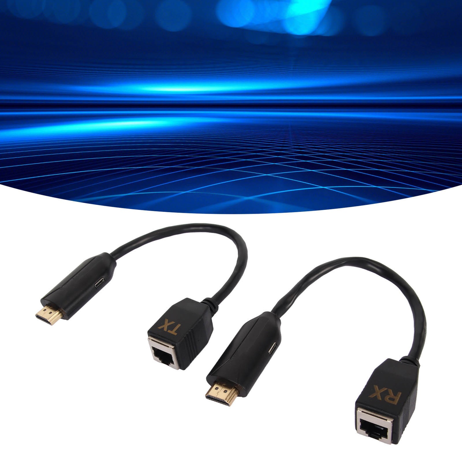 HD Multimedia Interface Extender Full HD 1080p Over Cat5e Cat6 Up to 196.8ft RJ4