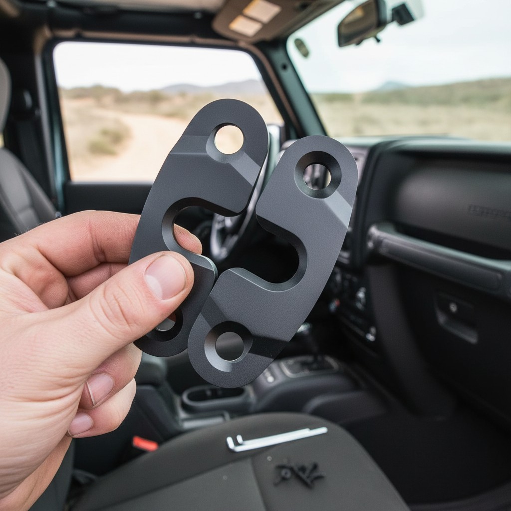 Durable Sun Visor Repair Clips Compatible with Jeep Wrangler Gladiator 2020-2023