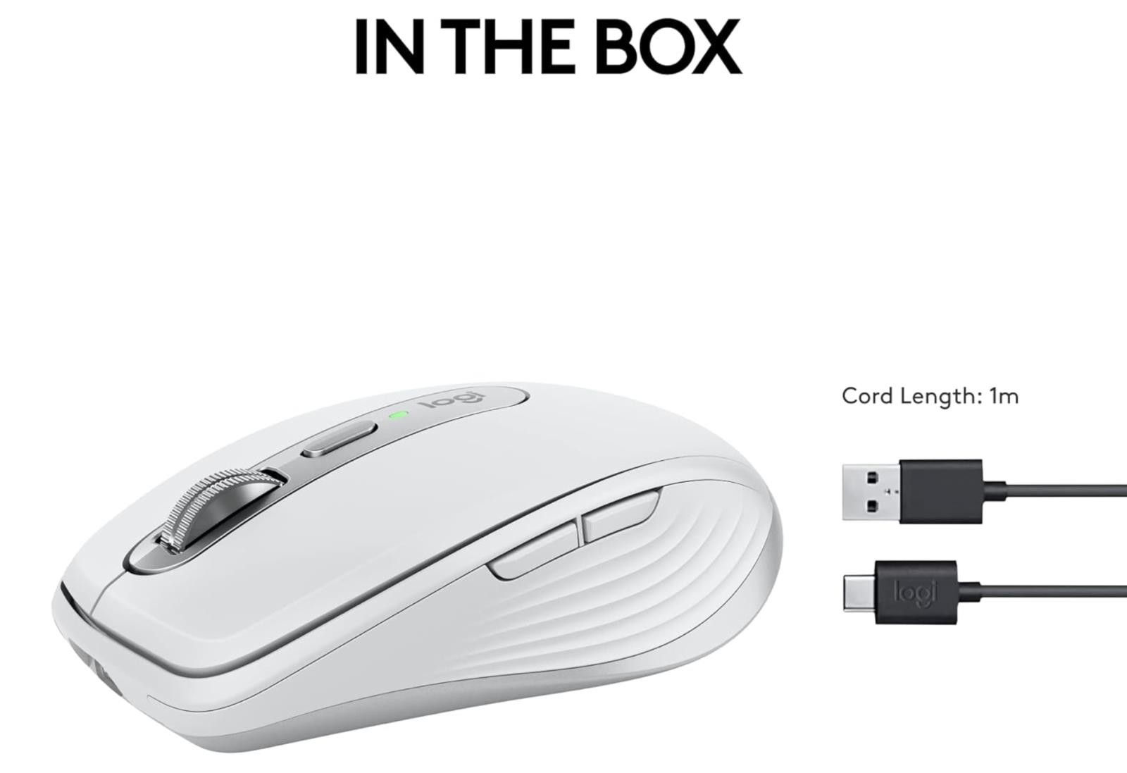 Logitech MX Anywhere 3S Bluetooth Only Mouse - Pale Grey (3EA)