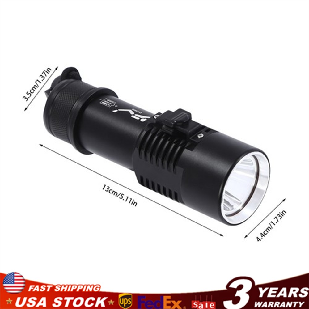 Professional Diving Light LED Waterproof Dive Scuba Lamp Underwater Flashlight