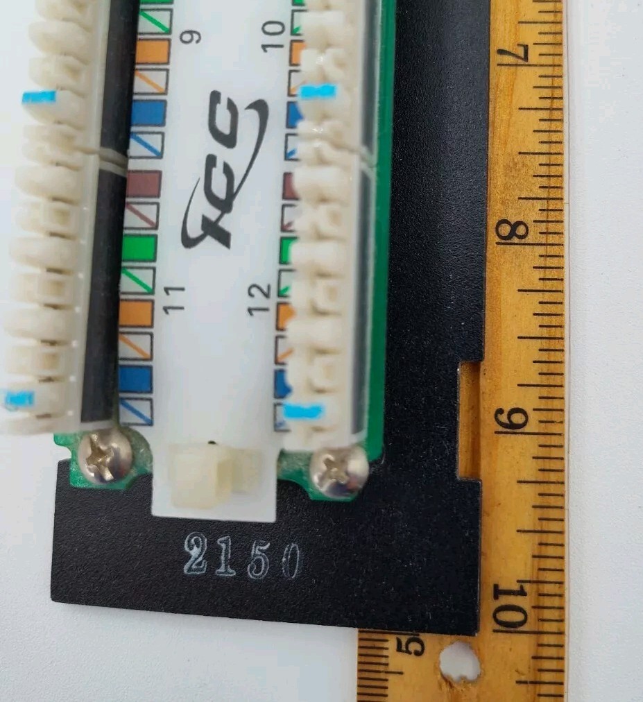 ✅EXCELLENT CONDITION ICC CAT-5 Enhanced 12-Port Patch Panel Ethernet📸SEE PICS📸