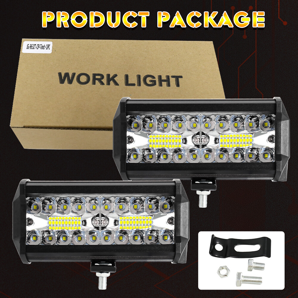 2PCS 7'' LED WORK LIGHTS for Caterpillar Construction Equipment Forklift Tractor