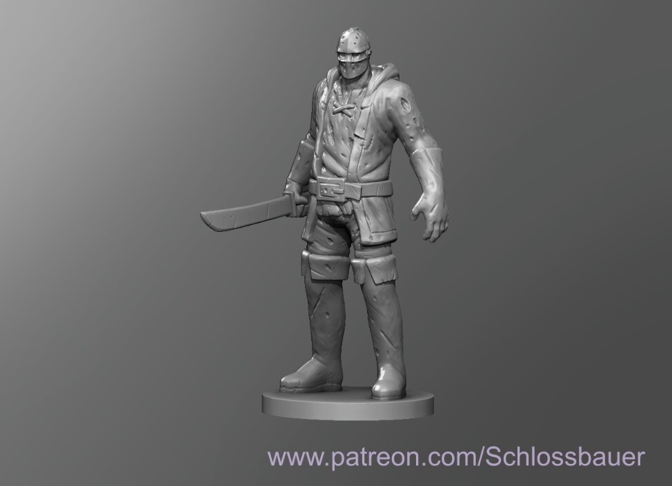 Medieval Jason Slasher Creature Monster Manual 28mm Scale DND D&D Miniature SB