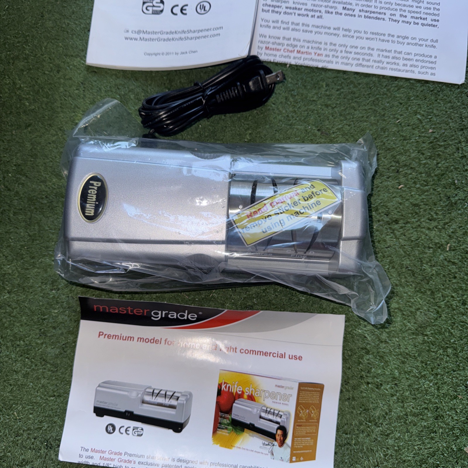 MASTER GRADE Premium Electric Knife Sharpener MG-601 NEW! Brand New Sealed