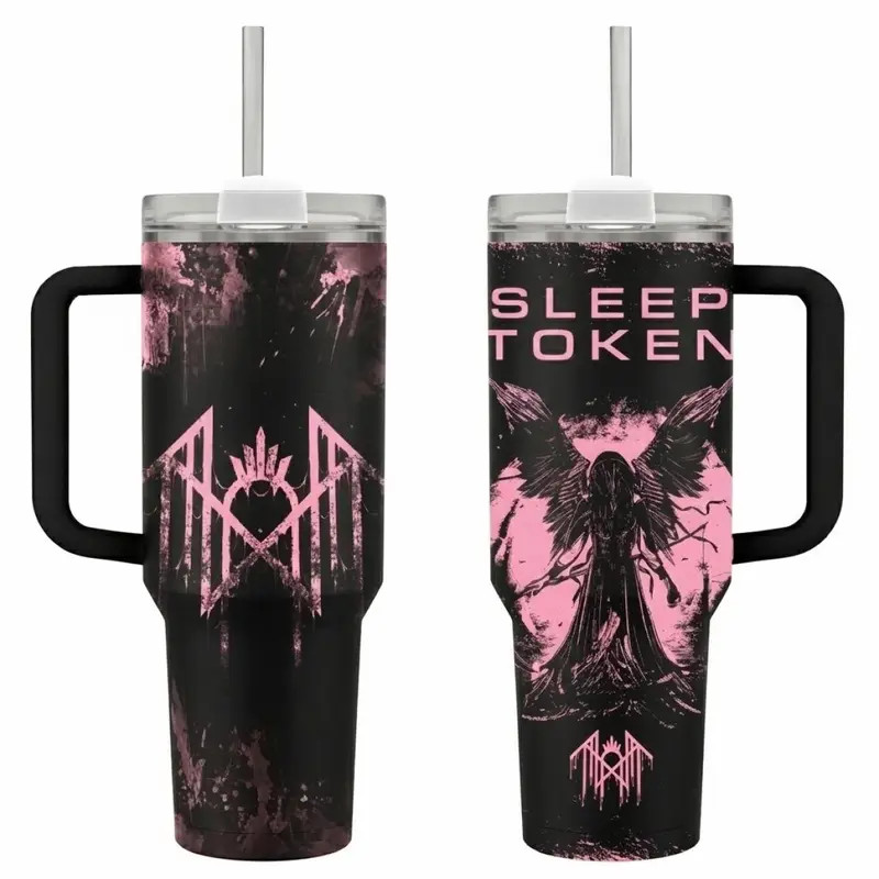 Vintage Sleep Token Music Tumbler 40oz Gifts, Sleep Token Band Tumbler