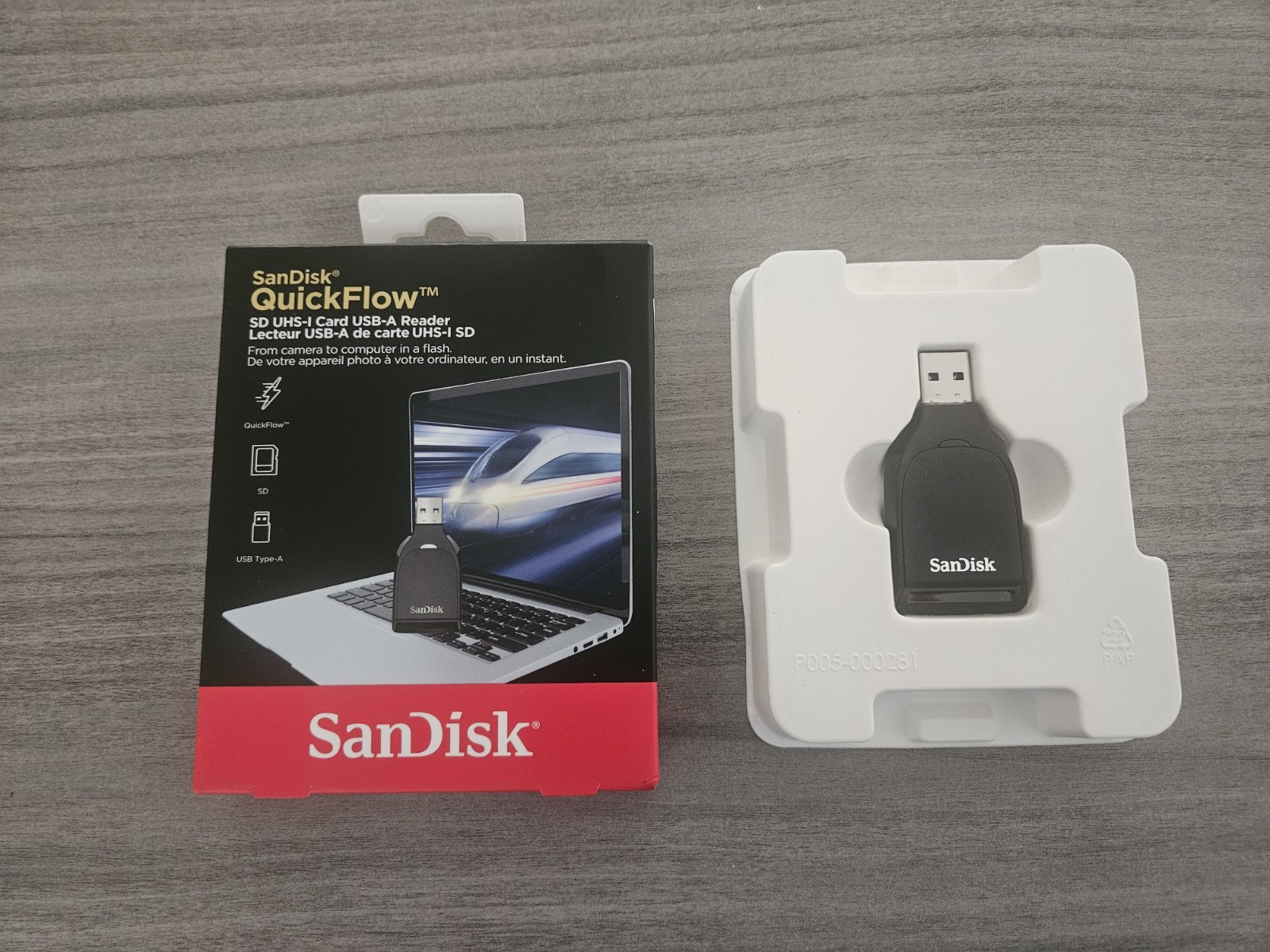 SanDisk QuickFlow SD SDHC SDXC UHS-I Card USB-A Reader SDDR-C731-GNANN
