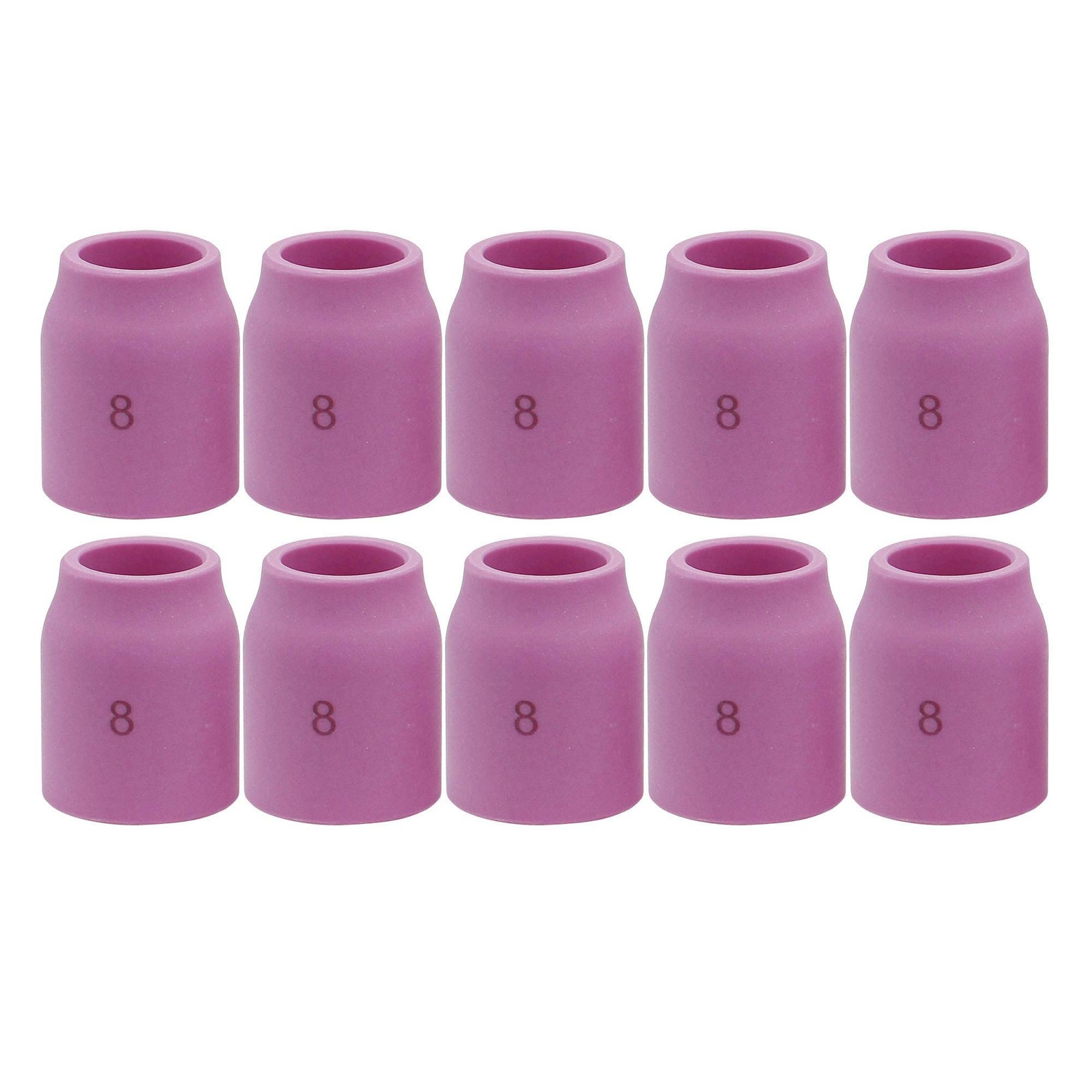 10PK TIG Gas Lens Alumina Nozzle Ceramic Cup 53N61S 8# 8#, Purple