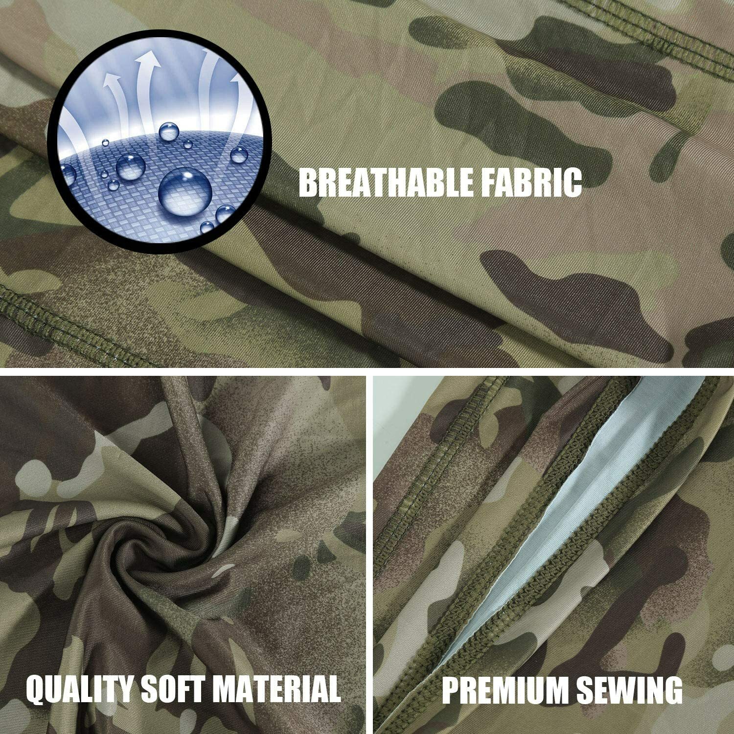 Tactical Camo Neck Gaiter Face Mask Scarf Breathable Bandana Cover Balaclava US