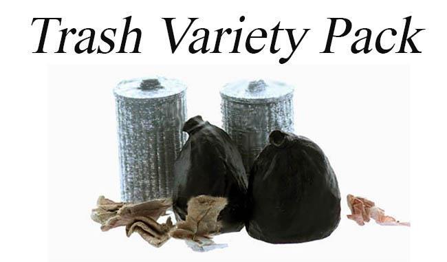 O Scale Trash Set with Trash Cans Garbage Bags and Trash 1/48 detail set