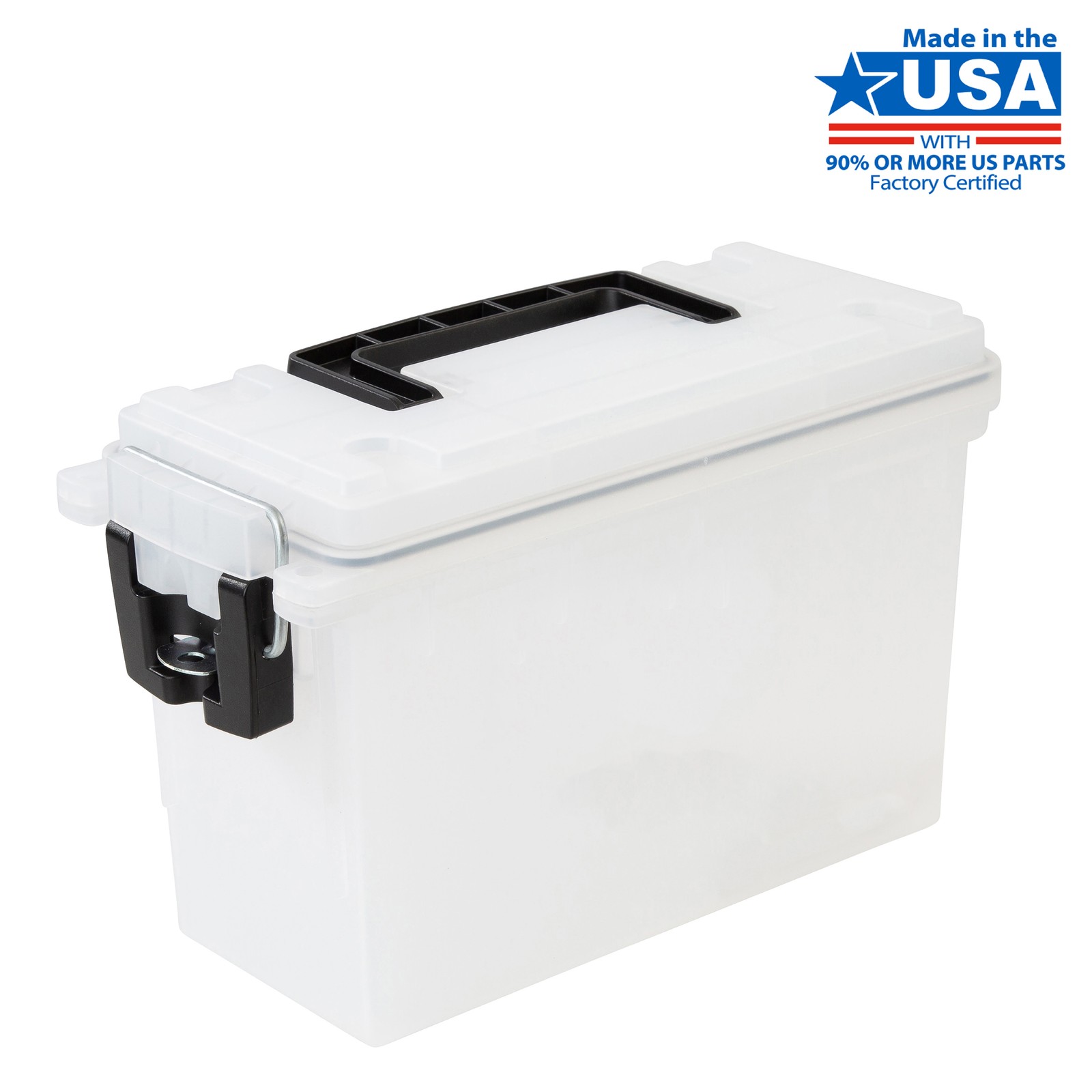 Locking Stacking Utility Tool Box Durable Plastic Storage