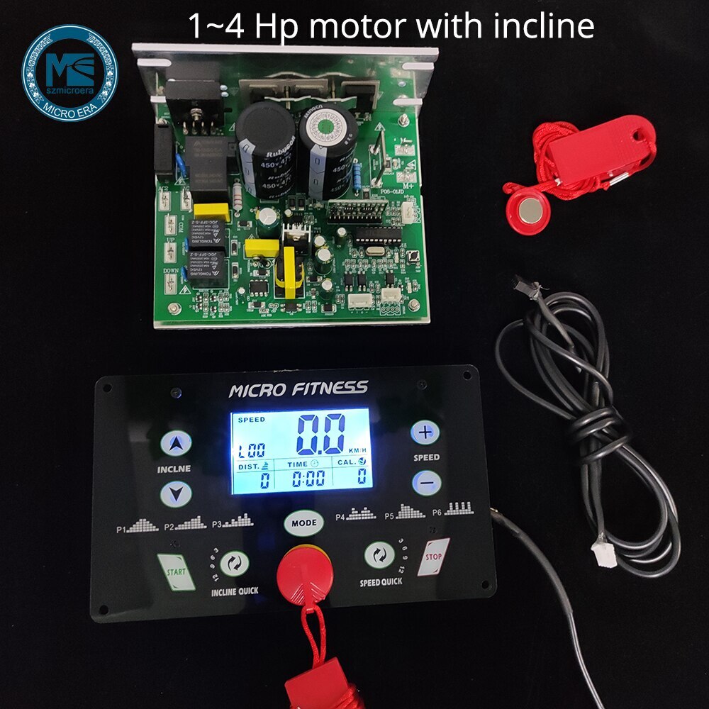 Universal Treadmill Controller Circuit Board 1HP-4.0HP Treadmill Console Display