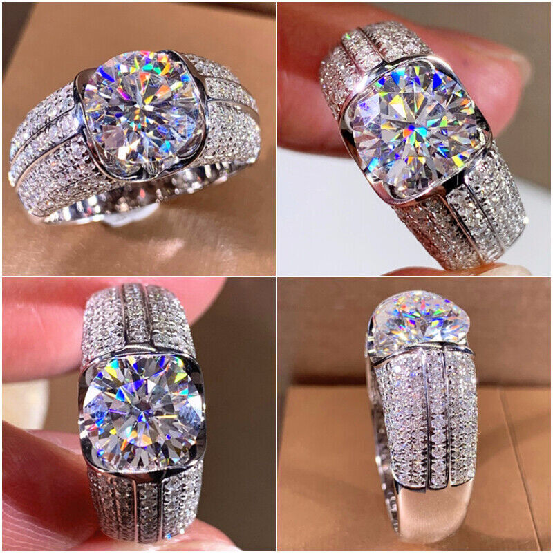 Fashion 925 Silver Filled Ring Women Cubic Zircon Jewelry Gift Sz 6-10