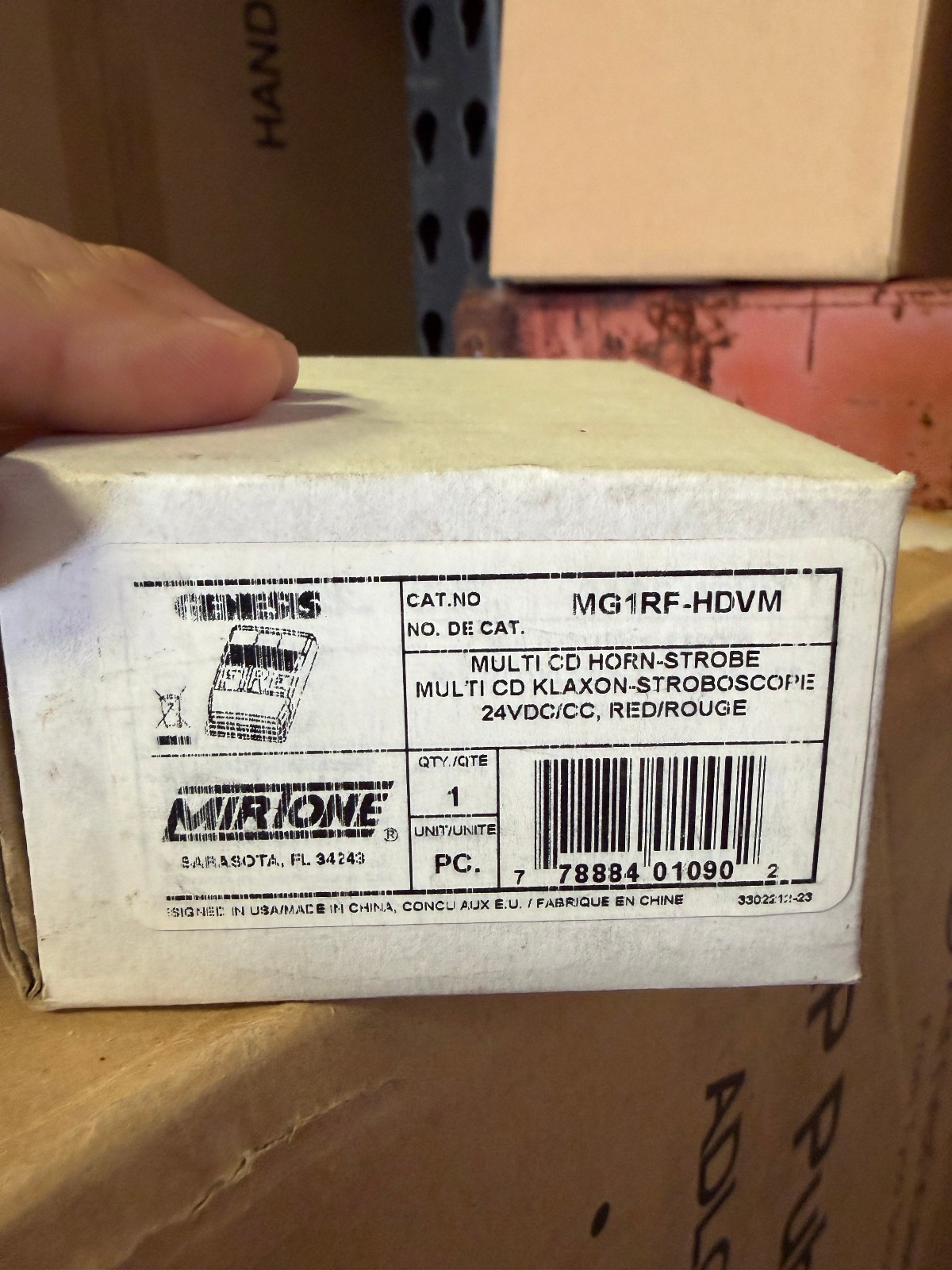 Genesis Mirtone MG1RF-HDVM Fire Alarm Hornstrobe