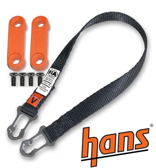 16" Hans Replacement Sliding Tether for Standard Posts FIA 8858-2010 Race/Rally