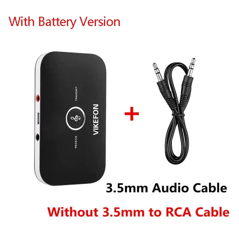 Bluetooth 5.0 Audio Transmitter Receiver 3.5mm AUX Wireless Adapter Stereo