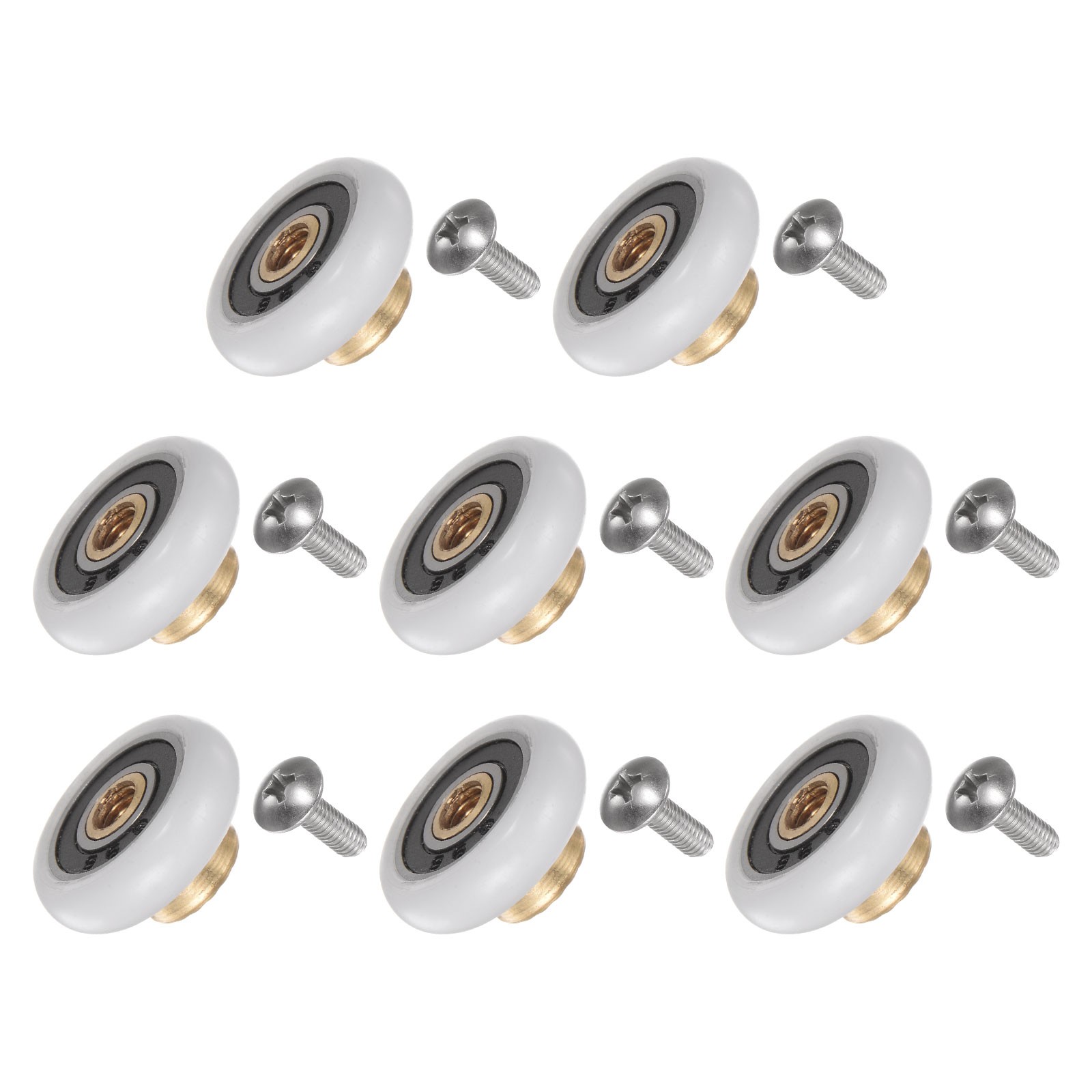 Shower Door Roller Wheel 20mm Replacement for Bathroom Glass Door 8pcs